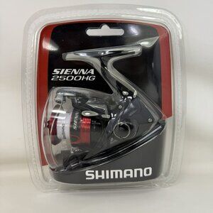 Shimano Sienna 2500HG Spinning Reel  Black Red